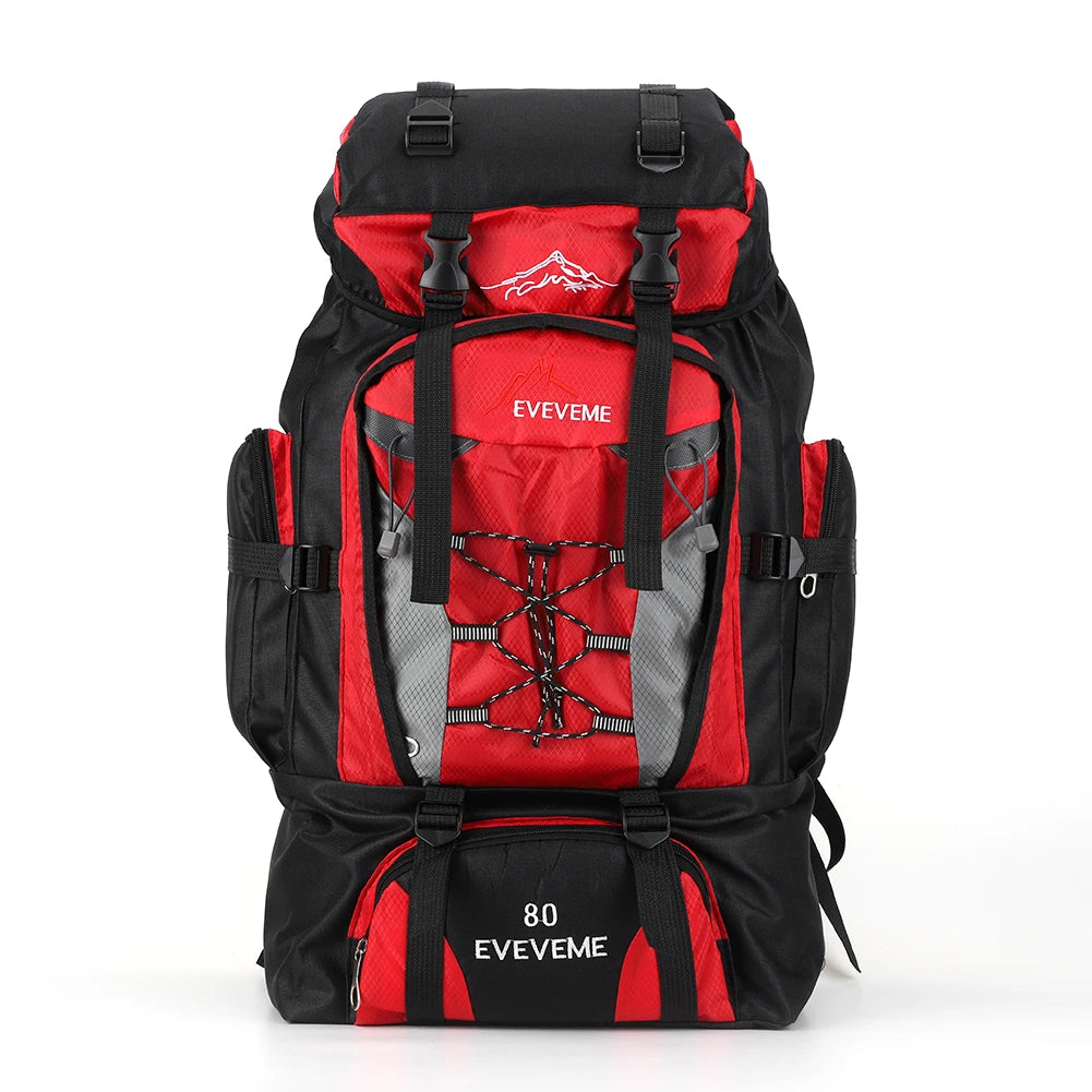 80L Waterproof Travel Backpack for Men - Large Hiking and Mountaineering Rucksack for Outdoor Sports and Camping