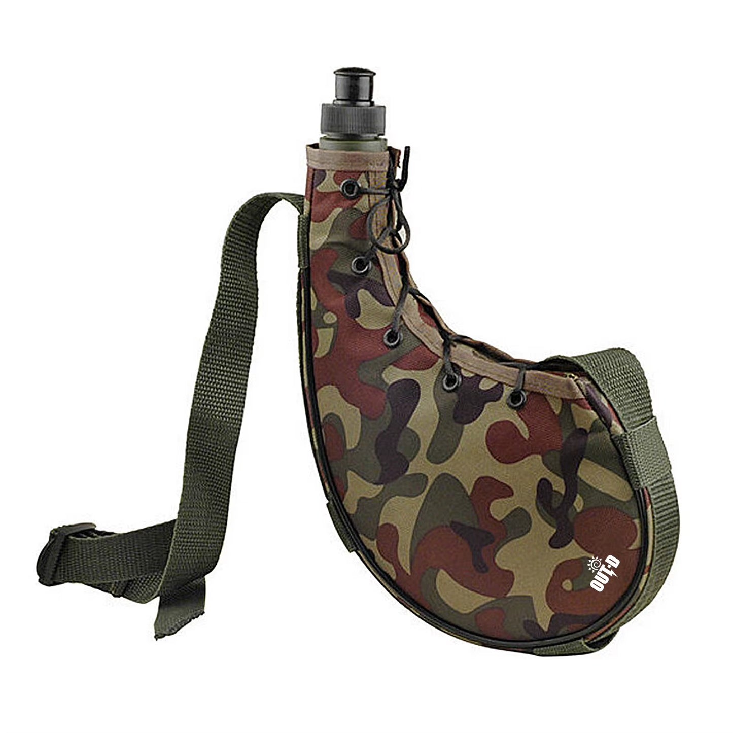 800ml Outdoor Water Bottle with Shoulder Strap - Ideal for Hiking, Backpacking, and Camping - 2024 Edition