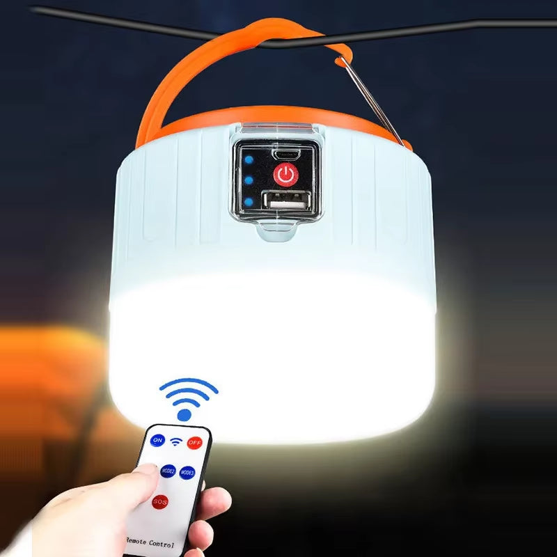 Professional Outdoor Solar LED Camping Lanterns - USB Rechargeable Portable Emergency Lights for Fishing, Barbecue, and Camping Activities