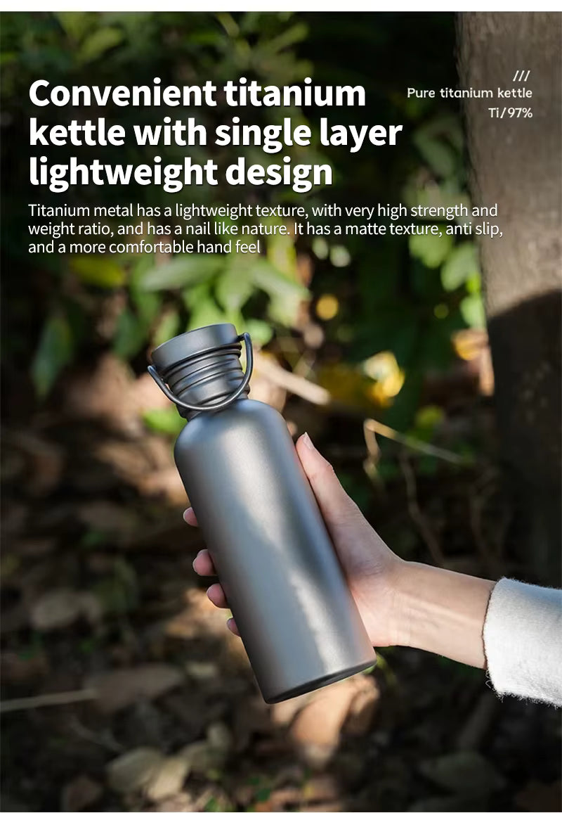 Titanium Water Bottle - 500ml, 600ml, & 750ml