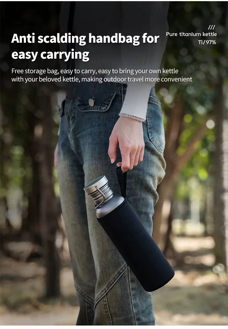 Titanium Water Bottle - 500ml, 600ml, & 750ml