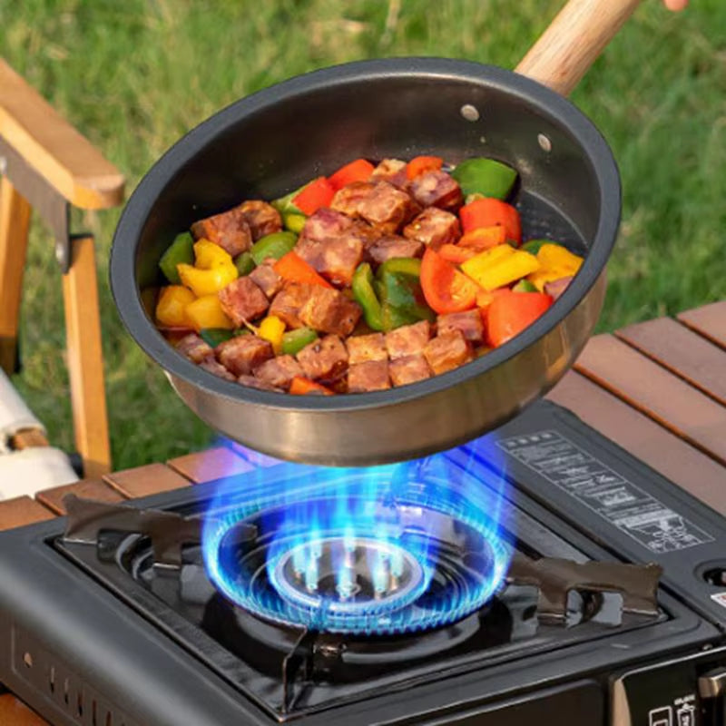 High-Performance Portable Cassette Stove for Camping with Windproof Design and Precision Heat Control