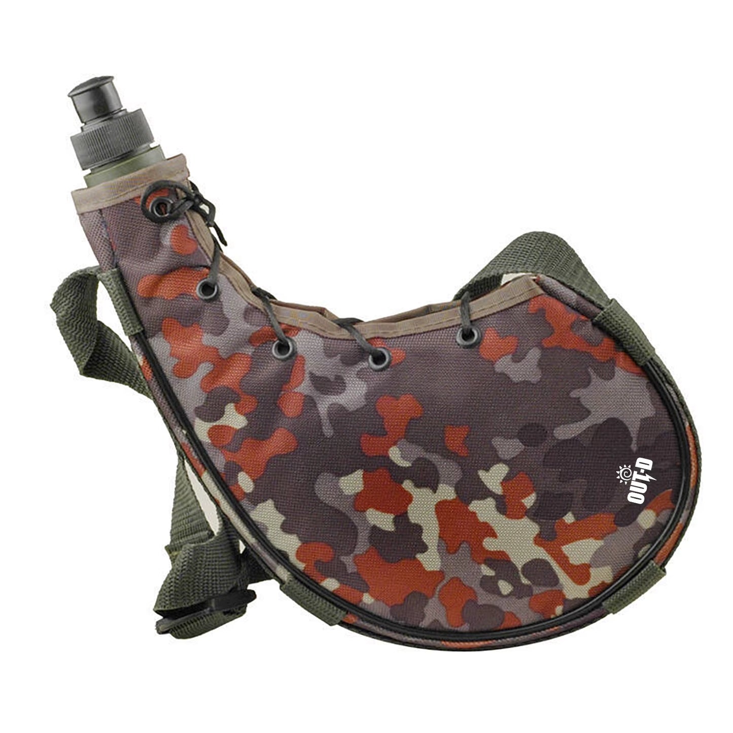 800ml Outdoor Water Bottle with Shoulder Strap - Ideal for Hiking, Backpacking, and Camping - 2024 Edition