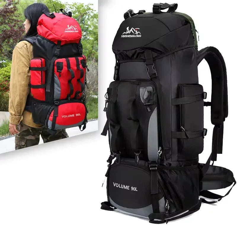 80L Waterproof Travel Backpack for Men - Large Hiking and Mountaineering Rucksack for Outdoor Sports and Camping