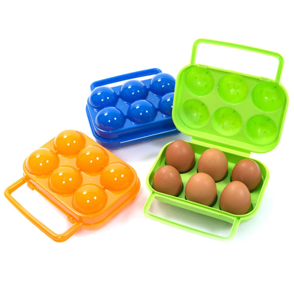 Portable Outdoor Camping Tableware and Egg Storage Container for Picnics and BBQs