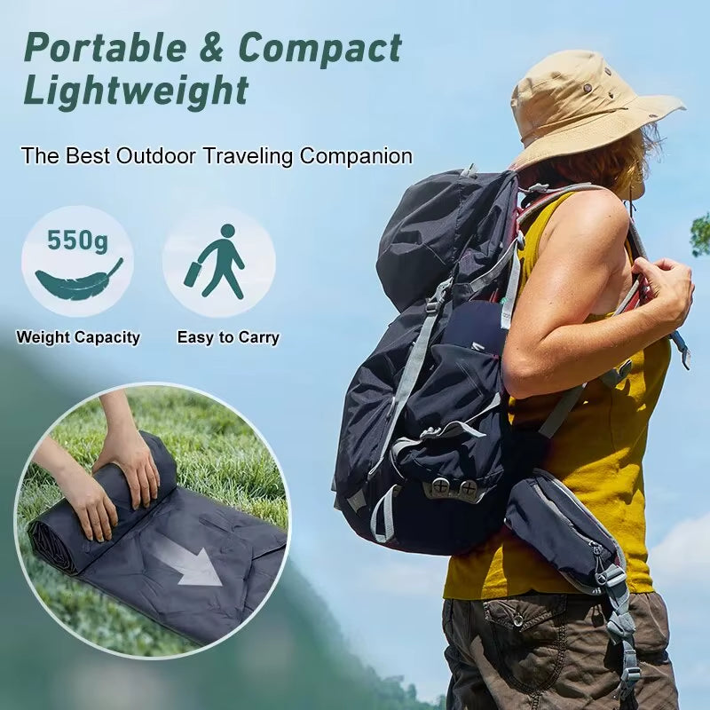 WESTTUNE Ultralight Inflatable Camping Sleeping Pad - Portable Outdoor Air Mattress for Travel and Hiking