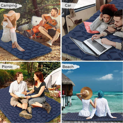 WESTTUNE Ultralight Inflatable Camping Sleeping Pad - Portable Outdoor Air Mattress for Travel and Hiking