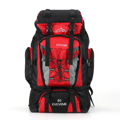 80L Waterproof Travel Backpack for Men - Large Hiking and Mountaineering Rucksack for Outdoor Sports and Camping