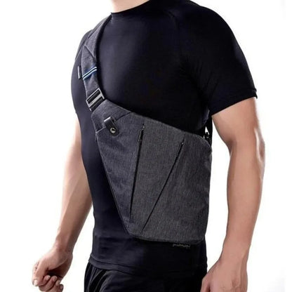 Camouflage Tactical Chest Bag - Waterproof Nylon Crossbody Messenger Bag for Men