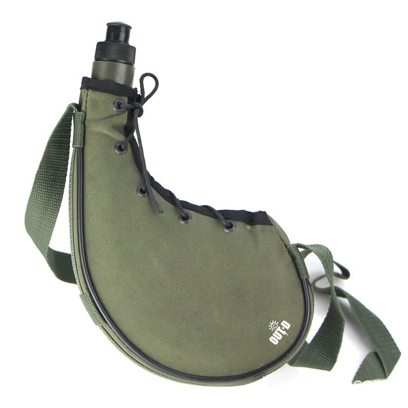 800ml Outdoor Water Bottle with Shoulder Strap - Ideal for Hiking, Backpacking, and Camping - 2024 Edition