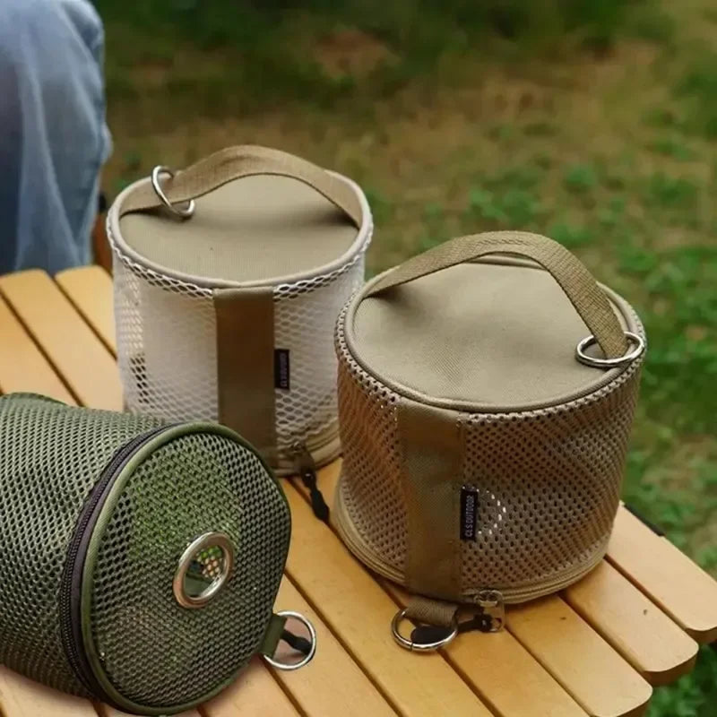 Portable Outdoor Camping Tissue Holder with Hook - Hanging Napkin and Paper Roll Storage Solution