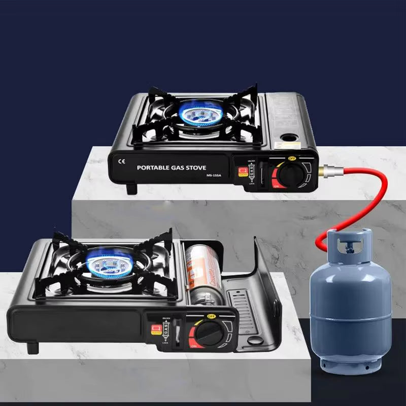 High-Performance Portable Cassette Stove for Camping with Windproof Design and Precision Heat Control