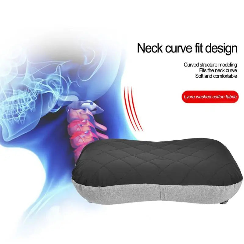 Ultralight Portable Inflatable Camping Pillow - TPU Travel Air Pillow for Outdoor Napping