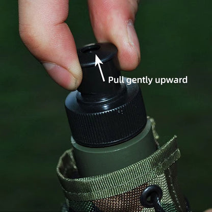 800ml Outdoor Water Bottle with Shoulder Strap - Ideal for Hiking, Backpacking, and Camping - 2024 Edition