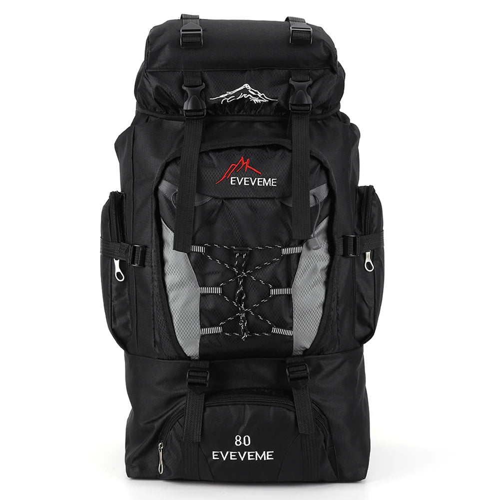 80L Waterproof Travel Backpack for Men - Large Hiking and Mountaineering Rucksack for Outdoor Sports and Camping