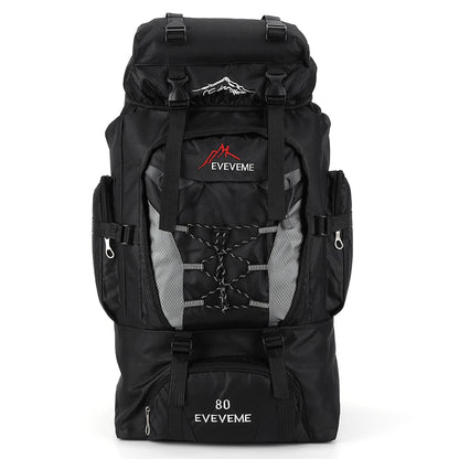 80L Waterproof Travel Backpack for Men - Large Hiking and Mountaineering Rucksack for Outdoor Sports and Camping