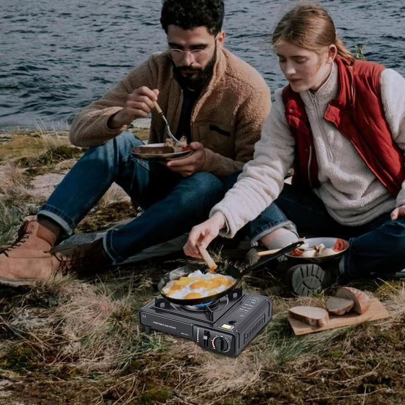 High-Performance Portable Cassette Stove for Camping with Windproof Design and Precision Heat Control