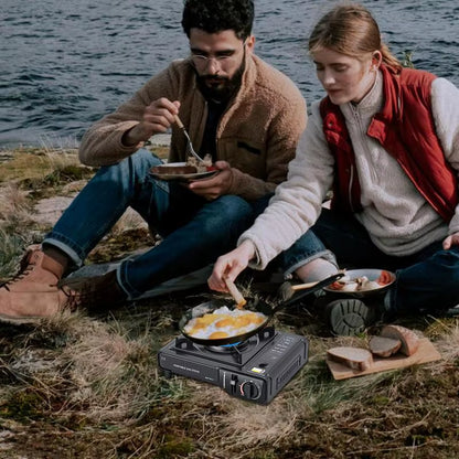 High-Performance Portable Cassette Stove for Camping with Windproof Design and Precision Heat Control