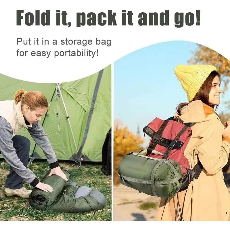 Ultralight Waterproof Winter Camping Sleeping Bag - Perfect for Outdoor Adventures and Backpacking!