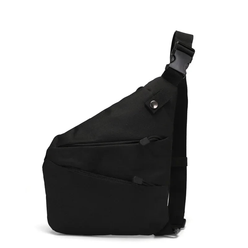 Camouflage Tactical Chest Bag - Waterproof Nylon Crossbody Messenger Bag for Men