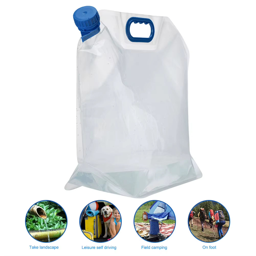5/15L Portable Collapsible Water Container - Ideal for Outdoor Travel and Camping