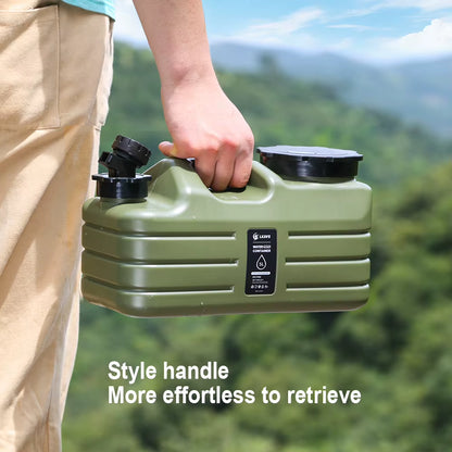 Large Capacity 5-12L Portable Camping Water Canister with Detachable Faucet for Outdoor Travel