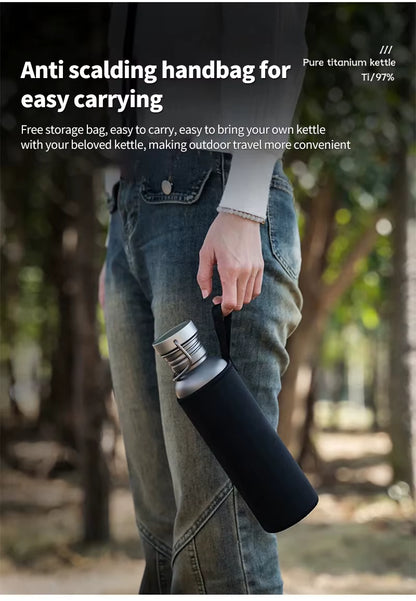 Titanium Water Bottle - 500ml, 600ml, & 750ml