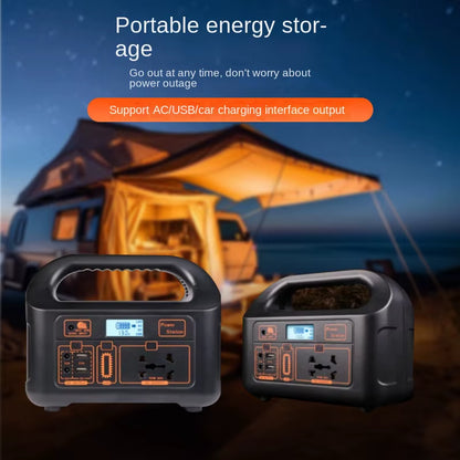 100W Portable Outdoor Generator with 24000mAh Power Bank, 110V/220V Output, and LED Display for Camping and Fishing