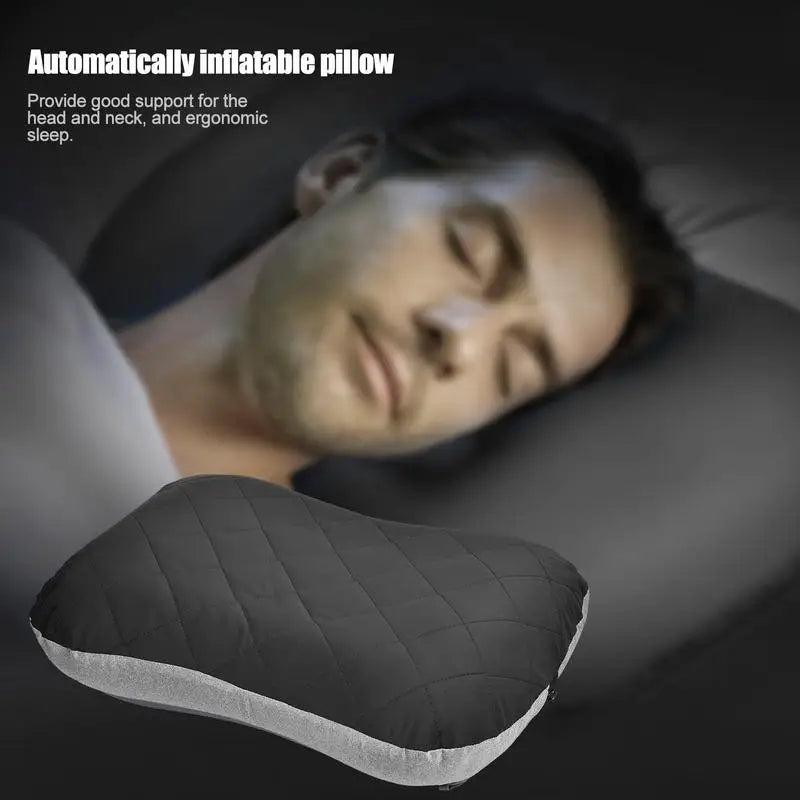 Ultralight Portable Inflatable Camping Pillow - TPU Travel Air Pillow for Outdoor Napping