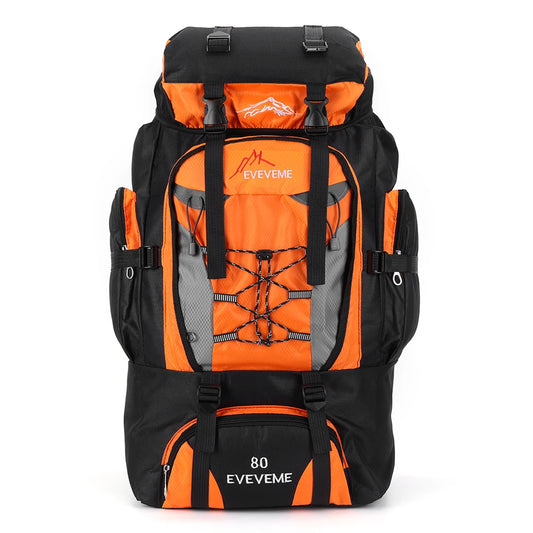 80L Waterproof Travel Backpack for Men - Large Hiking and Mountaineering Rucksack for Outdoor Sports and Camping