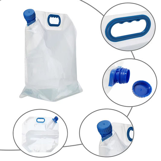 5/15L Portable Collapsible Water Container - Ideal for Outdoor Travel and Camping