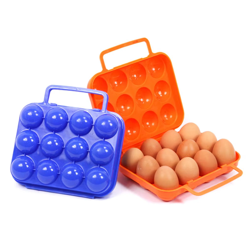 Portable Outdoor Camping Tableware and Egg Storage Container for Picnics and BBQs