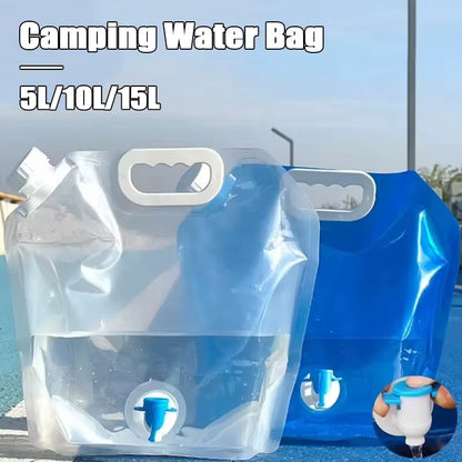 5/15L Portable Collapsible Water Container - Ideal for Outdoor Travel and Camping